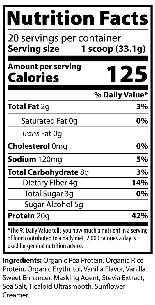 1.5lb Pure Vegan Protein Vanilla