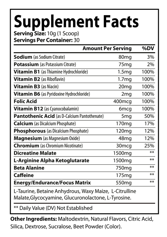 Pre-Workout (Fruit Punch)